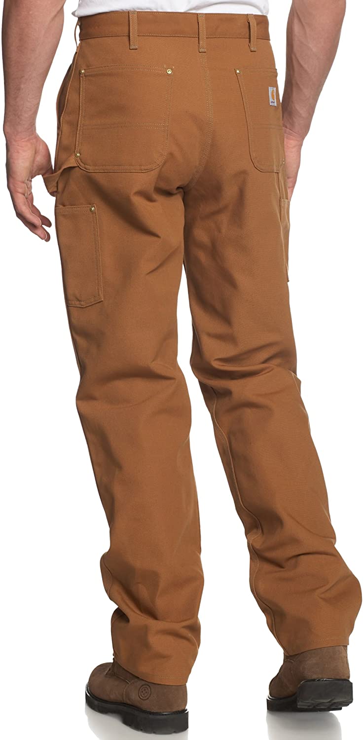 Carhartt Mens Firm Duck Double-Front Work Dungaree Pant B01